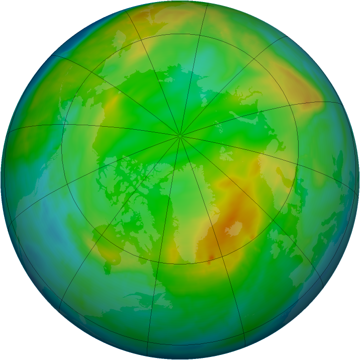 Arctic ozone map for 06 December 2014